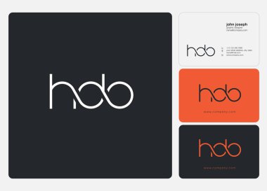 Harf logo Hdo şablon iş afiş için