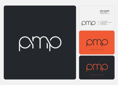 Harf logo Pmp şablon iş afiş için