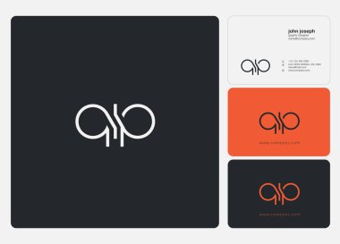 Harf logo QIP şablon iş afiş için