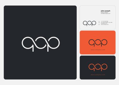 Harf logo Qop şablon iş afiş için