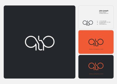 Harf logo Qtp şablon iş afiş için