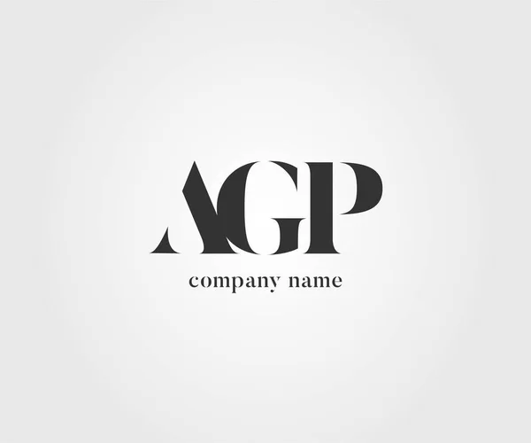 Logo Conjunto Agp Para Tarjeta Visita Plantilla Vector — Archivo Imágenes Vectoriales