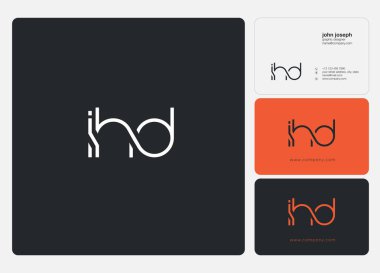 Logo ortak ihd kartvizit şablonu, vektör için