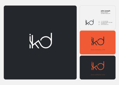 Logo ortak ikd kartvizit şablonu, vektör için