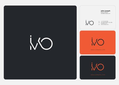 Logo ortak Ivo kartvizit şablonu, vektör için