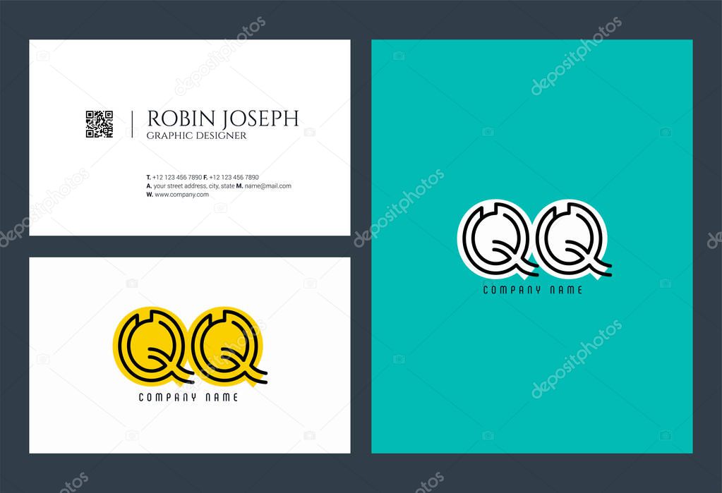 Letters Logo Qq Template For Business Banner Premium Vector In Adobe Illustrator Ai Ai Format Encapsulated Postscript Eps Eps Format