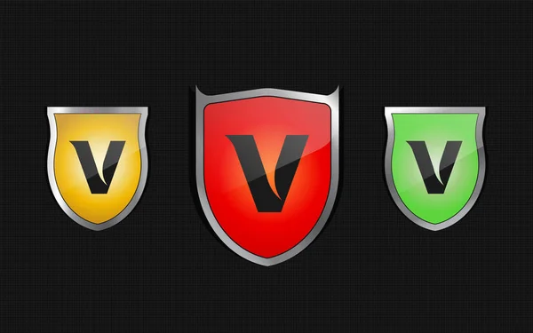 Shield Logo Vorlage Für Business Banner — Stockvektor