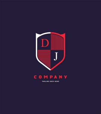 Logo Dj şablon iş afiş için kalkan