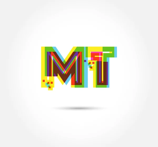 Lettres Logo Modèle Pour Bannière Affaires — Image vectorielle