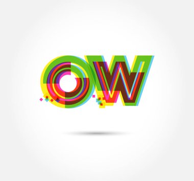 ortak logo Ow şablon iş afiş için