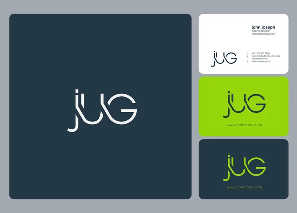 Brieven Logo Jug Sjabloon Voor Zakelijke Banner — Stockvector