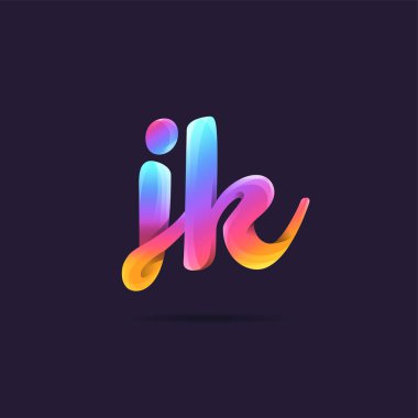 Harf logo Jk şablon iş afiş için