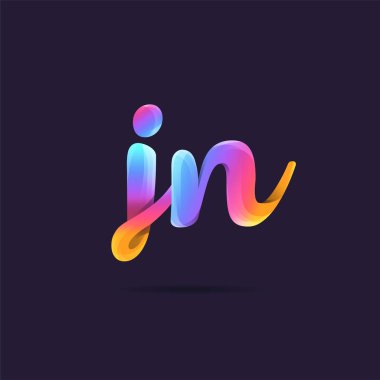 Harf logo Jn şablon iş afiş için