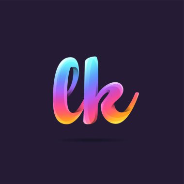 Logo vektör kartvizit şablonu için Lk ortak