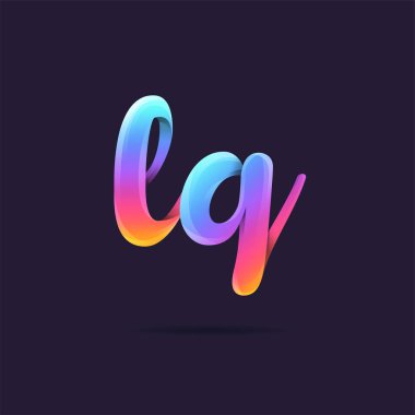 Logo vektör kartvizit şablonu için Lq ortak