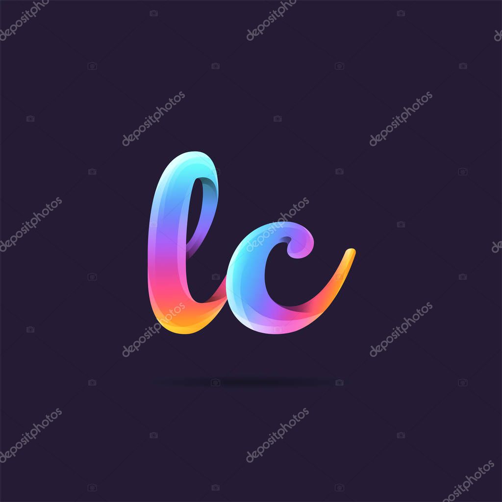 Logo joint Lc for Business Card Template, Vector