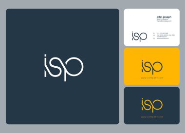 logo joint isp for Business Card Template, Vector clipart