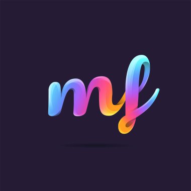 logo vektör kartvizit şablonu için Mf ortak