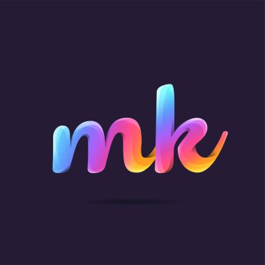 logo ortak Mk için kartvizit şablonu, vektör