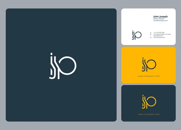 Λογότυπο Κοινή Ijp Για Επαγγελματική Κάρτα Πρότυπο Διάνυσμα — Διανυσματικό Αρχείο