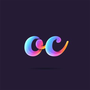 Logo ortak Oc için kartvizit şablonu, vektör