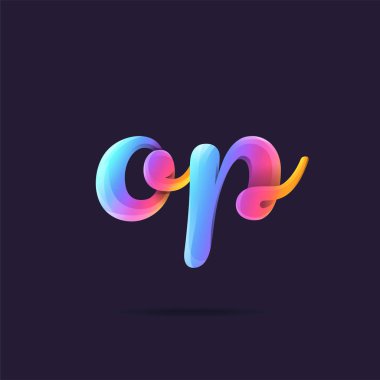 Logo ortak Op için kartvizit şablonu, vektör