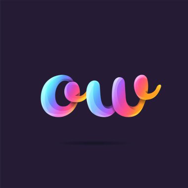 Logo ortak Ow için kartvizit şablonu, vektör