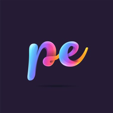 Harf logo Pe şablon iş afiş için