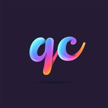 Logo ortak Qc için kartvizit şablonu, vektör
