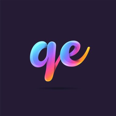 Logo ortak Qe kartvizit şablon olarak vektör