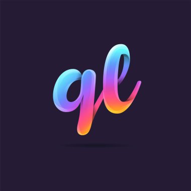 Logo ortak Ql kartvizit şablon olarak vektör