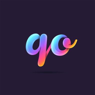 Logo ortak Qo kartvizit şablon olarak vektör