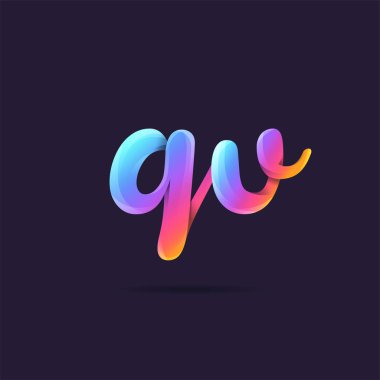 Logo ortak Qv kartvizit şablon olarak vektör