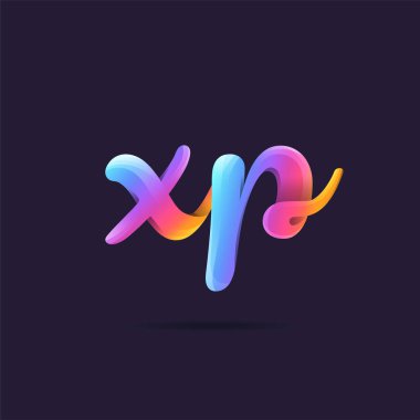 Harf logo Xp şablonu iş afiş için