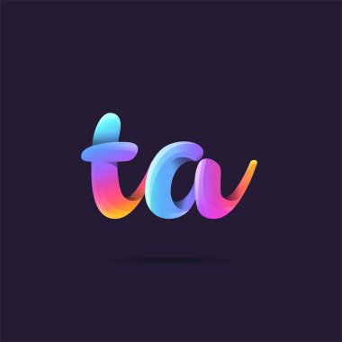 Harf logo Ta şablon iş afiş için