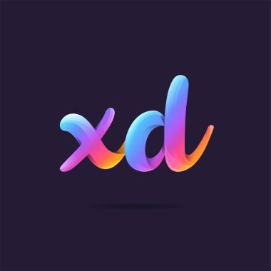 Harf logo Xd şablon iş afiş için