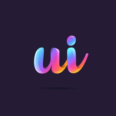 Harflerin logosu UI şablon iş afiş için