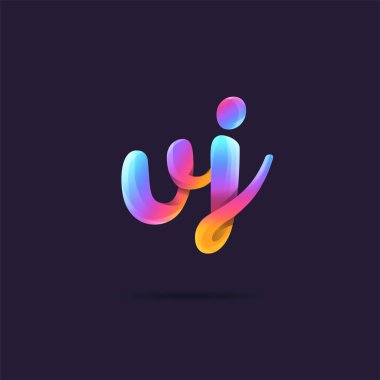 Harf logo Vj şablon iş afiş için