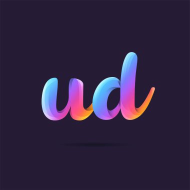 Harf logo Ud şablon iş afiş için