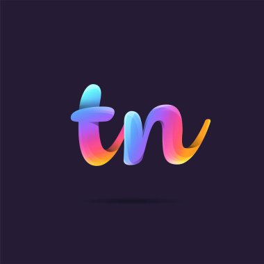 Harf logo Tn şablon iş afiş için