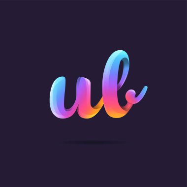 Harf logo Ul şablon iş afiş için