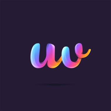 Harf logo Uv şablon iş afiş için