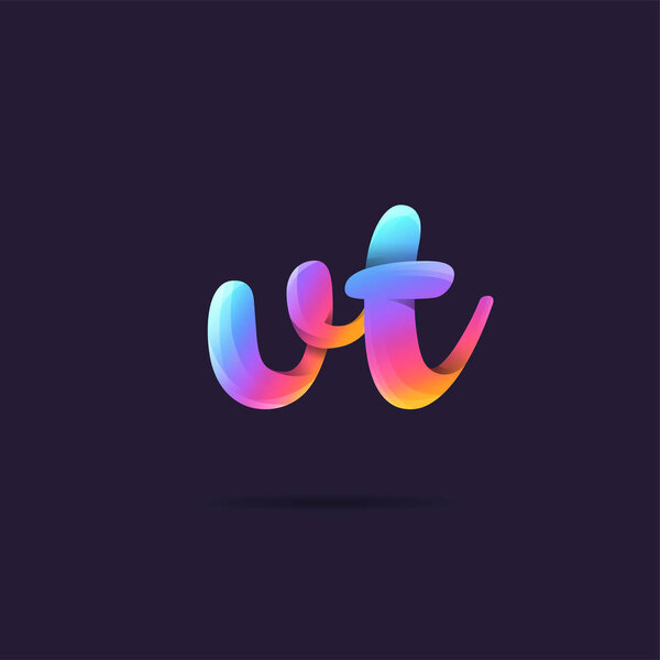 Letters logo Vt template for business banner