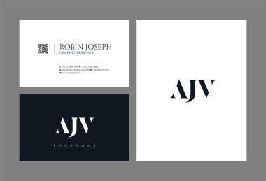 Harf logo Ajv şablon iş afiş için