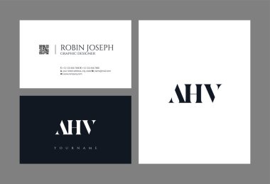 Harf logo Ahv şablon iş afiş için