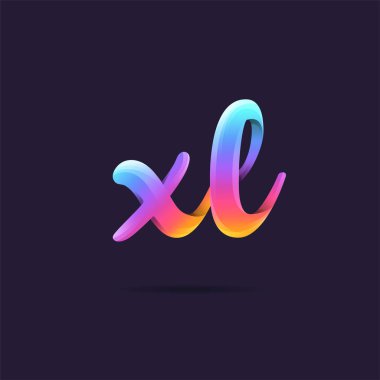 Harf logo Xl şablon iş afiş için