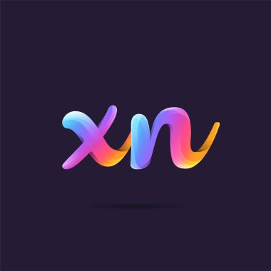 Harf logo Xn şablon iş afiş için