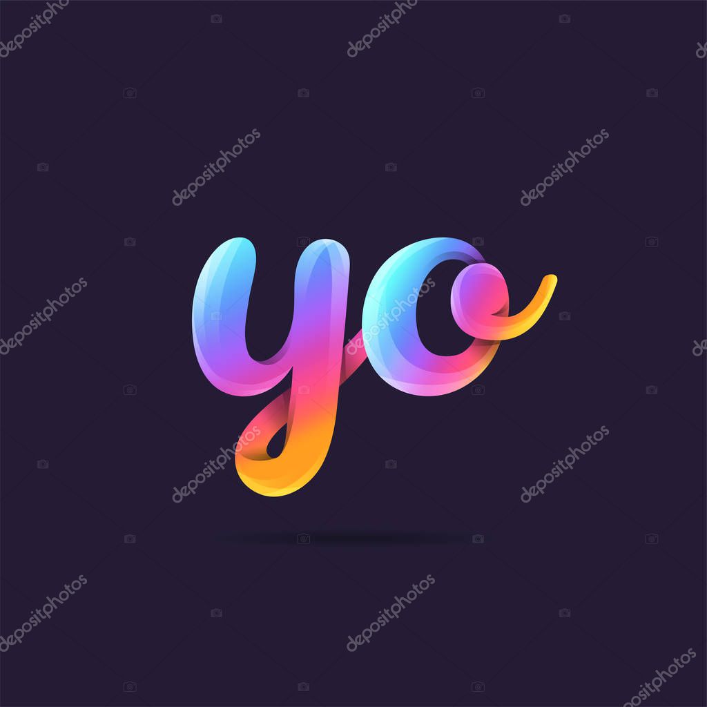 Letters logo Yo template for business banner