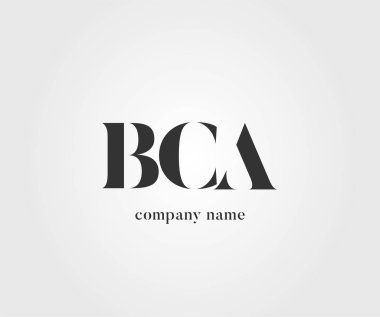 Logo ortak bca kartvizit şablonu, vektör için