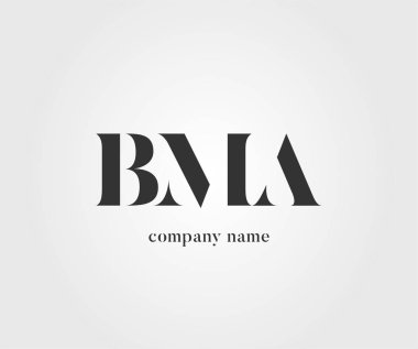 Logo ortak bma kartvizit şablonu, vektör için